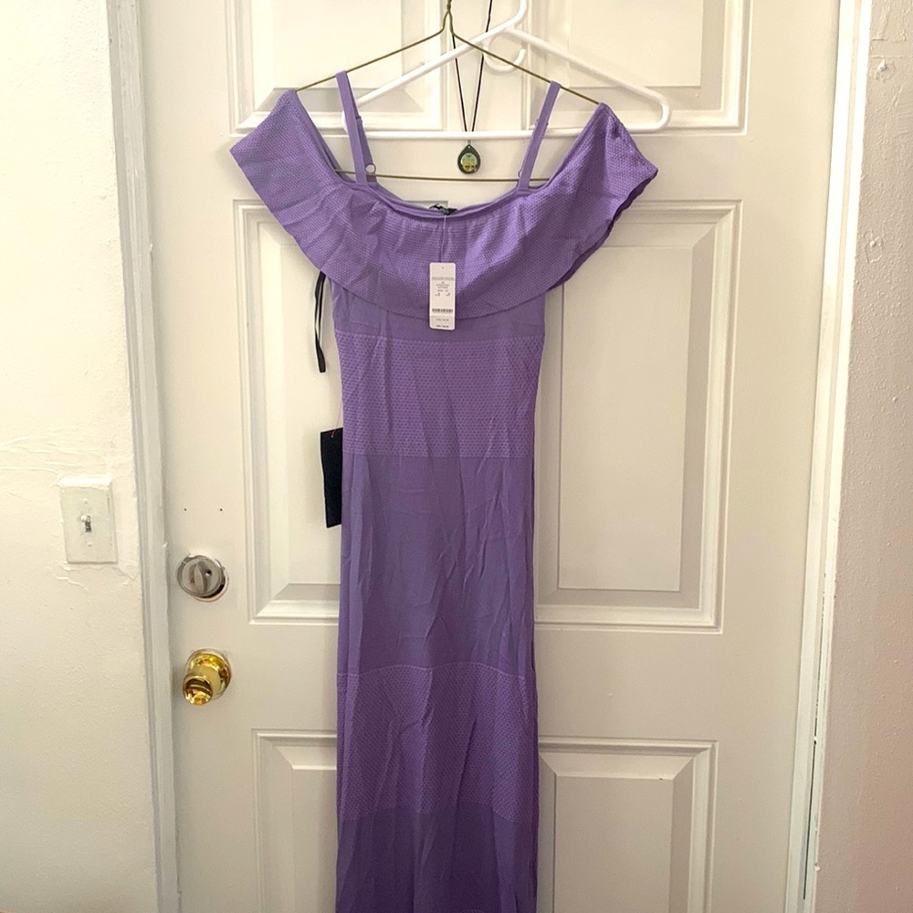 New Bebe long dress size s nwt